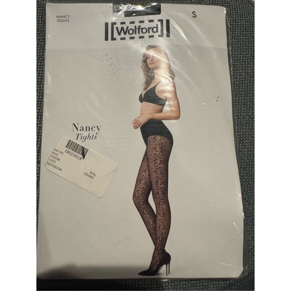 Wolford Nancy Tights size small black new in package - Picture 4 of 5